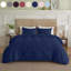 Ensemble de housse de couette simple Simply Clean - fermeture à glissière cachée et 4 attaches de coin (conception douce et de couleur assortie)-121283258
