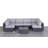 Cristofer Fully Assembled 4 - Person Seating Group with Cushions | Convenient wicker patio sofa-2063829031