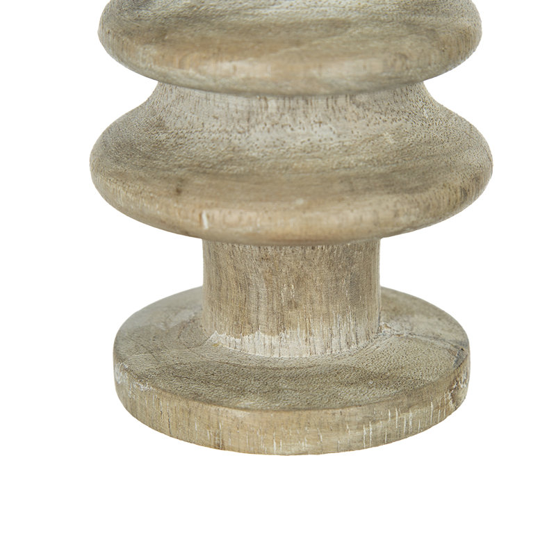 Arbre en bois - ensemble de 2 - 2,5 po de diamètre x 7,5 po - bois naturel