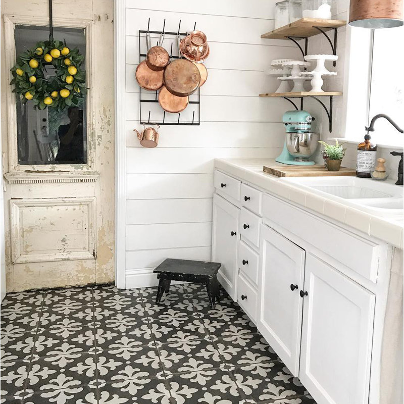Palazzo Florentina 12" x 12" Porcelain Wall & Floor Tile, Antique Cotto Florentina
