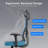 Ergonomic Office Chair,Mesh Desk Chair With Adjustable Lumbar Support And Headrest,Comfy Computer Chair With 3D Armrest Recling Swivel Chair For Home, Office, Study Room-768131286