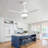 Modern Ceiling Fan With Light, Featuring 3 ABS Plastic Blades, Remote Control Operation, Reversible DC Motor, And Dimmable LED Lighting.-629912540