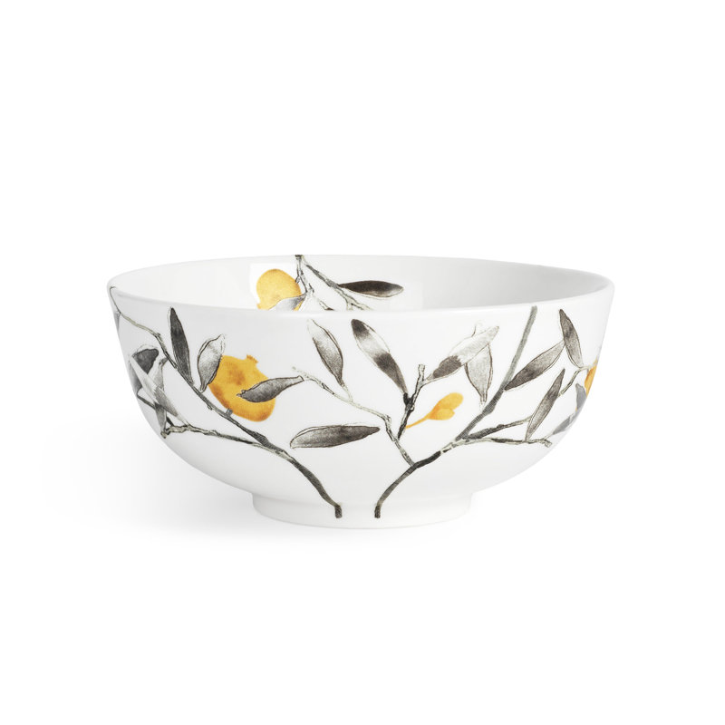 Pomegranate Handmade Porcelain Rice Bowl