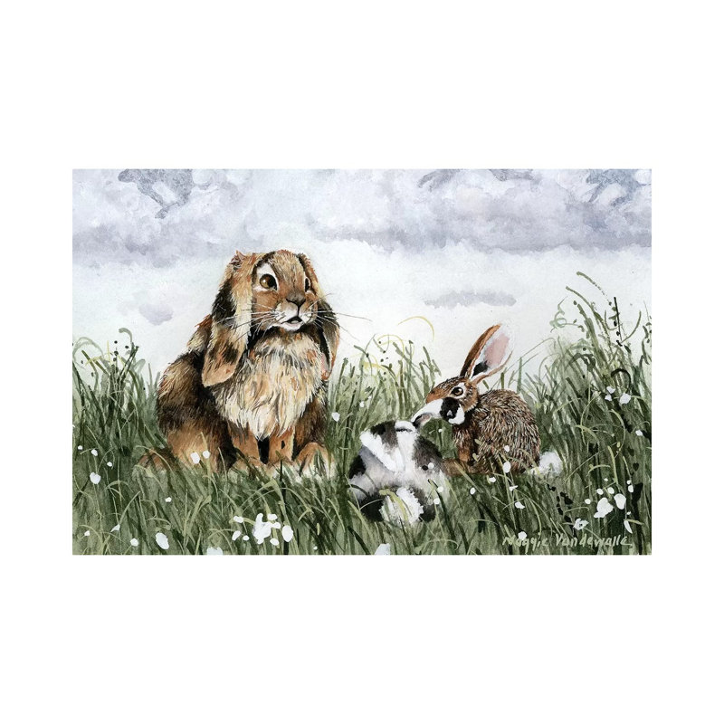 Reproduction d’art, "The Storyteller" par Maggie vandewalle, Toile tendue, H 8 po x l 12 po x P 0,75 po, Pas de tapis