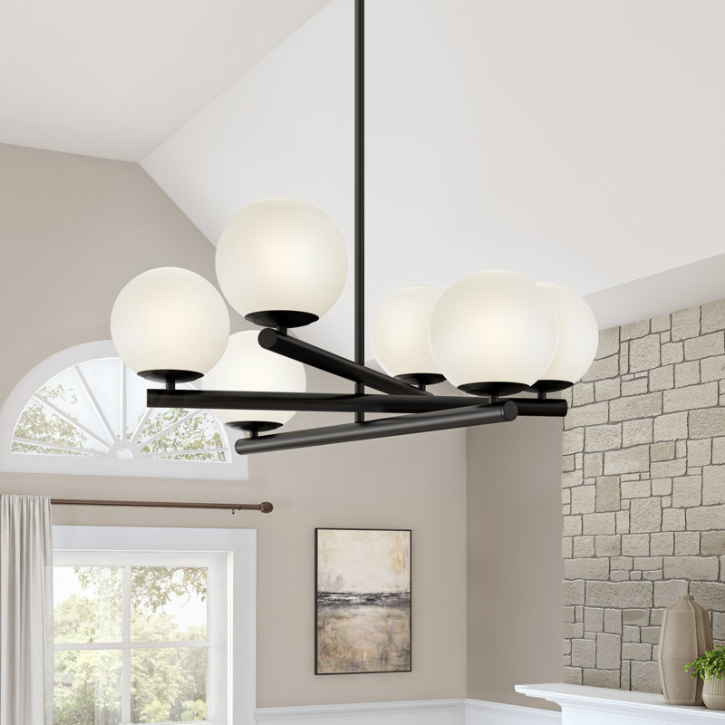 Avarey 6 - Light Dimmable Modern Linear Chandelier