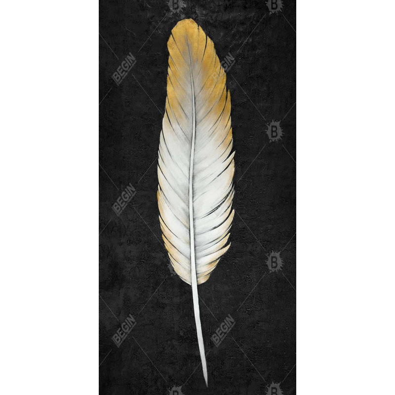 Golden feather - 15.75"x31.50" Desk mat