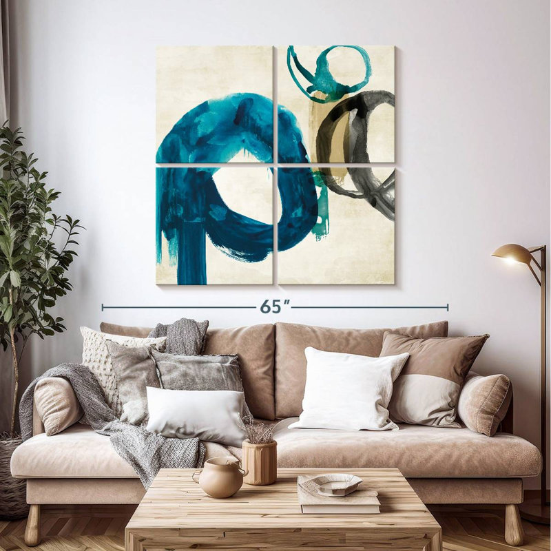 Blue Ring I, 45" H x 45" W