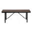 Banc sans accoudoirs de style industriel