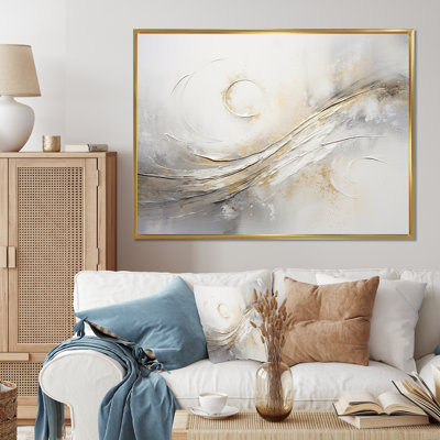 Abstract Music Note Silver Grace - Music Wall Art