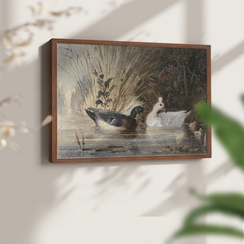 Faune rétro-X - reproduction encadrée - réaménageable, H 8 po x l 10 po, Noyer
