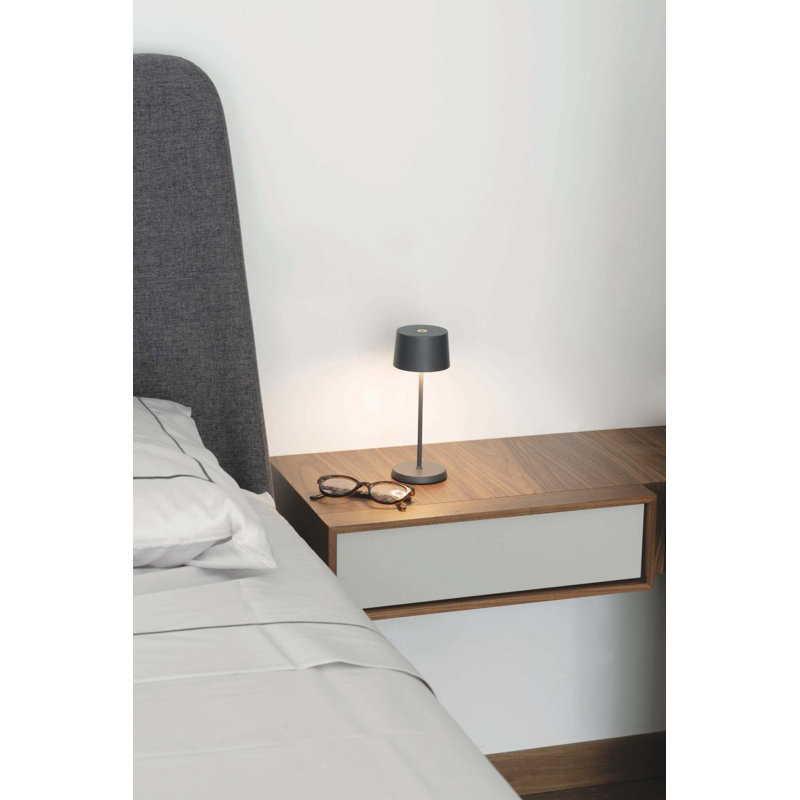 Olivia Pro Micro Table Lamp, Dark Gray