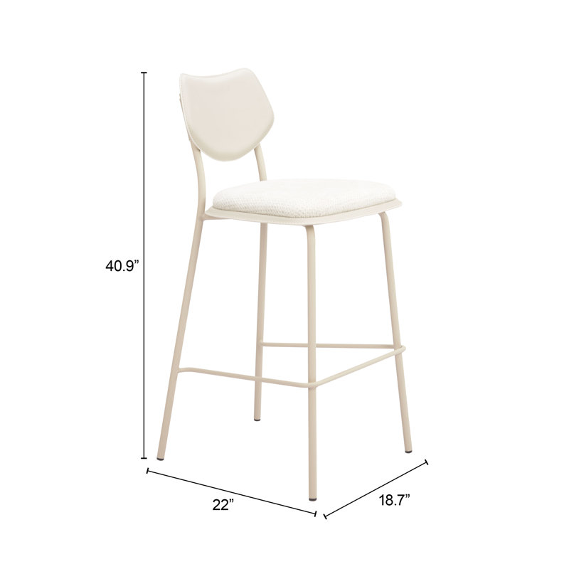 Ensemble de 4 tabourets de bar modernes à hauteur de comptoir pivotant pour îlot de cuisine