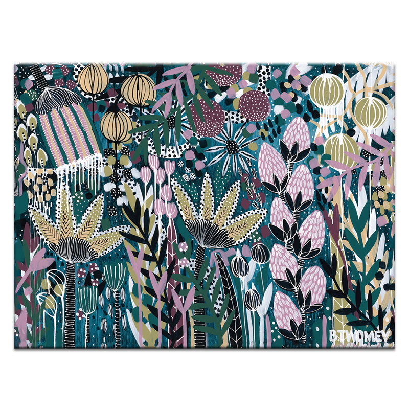 Sapphire Sensation by B.Twomey - Print, Wrapped Canvas, 80cm H x 108cm W x 5cm D