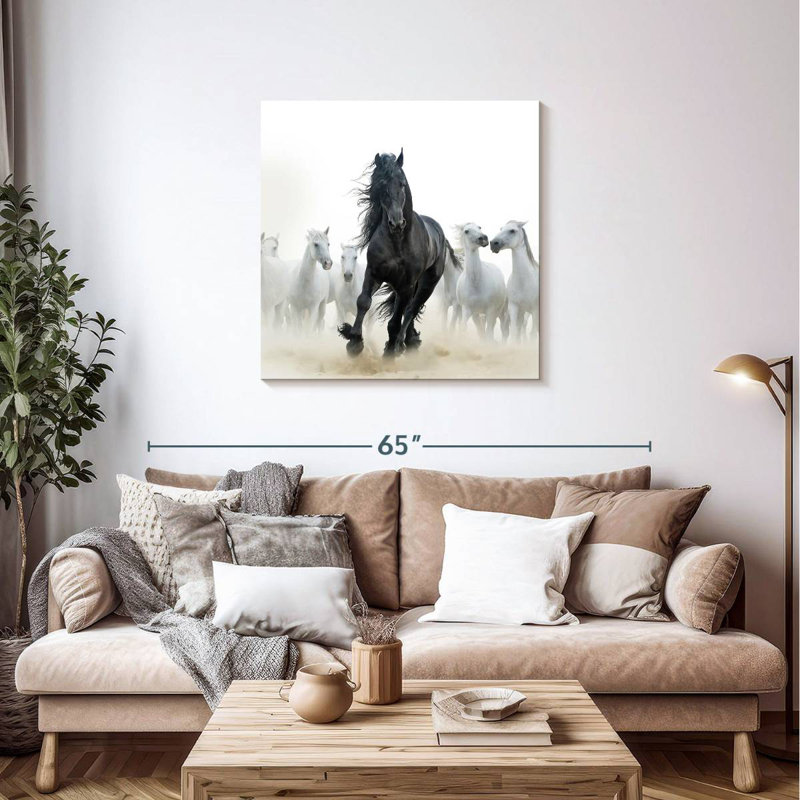 Crowle Black Among White Horses