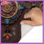 Tapis de bain en tissu complexe Mandala-765209202