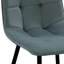 Chaise d'appoint en velours capitonné Steller-1900230263