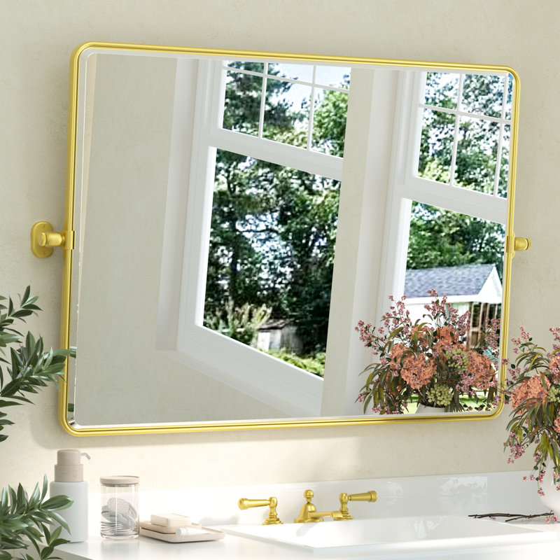 Miroir Parren, 40 po x 30 po, Doré