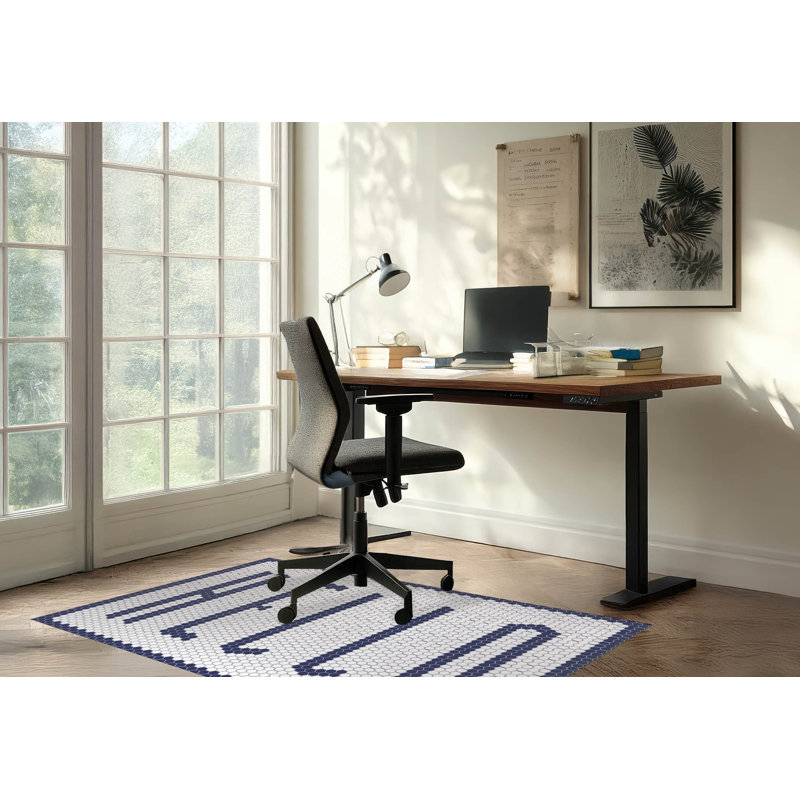 Tapis de bureau Penny, L 60 po x P 36 po, Marine