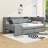 Twin-Size Velvet Upholstered Daybed with Drawers,Shelves and Desk-158858944