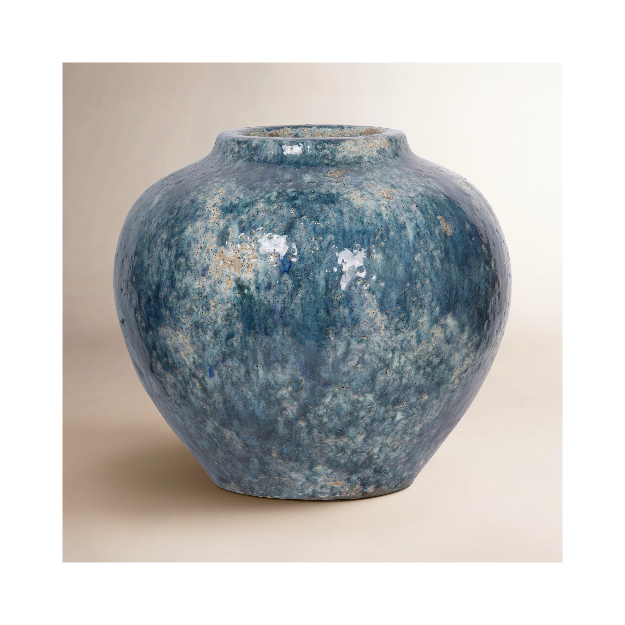 Duke Terracotta Table Vase, 9.1" H x 9.8" W x 9.8" D