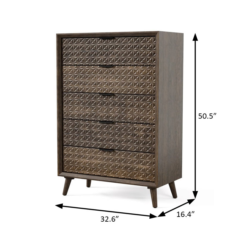 Commode Chalfont, brun foncé