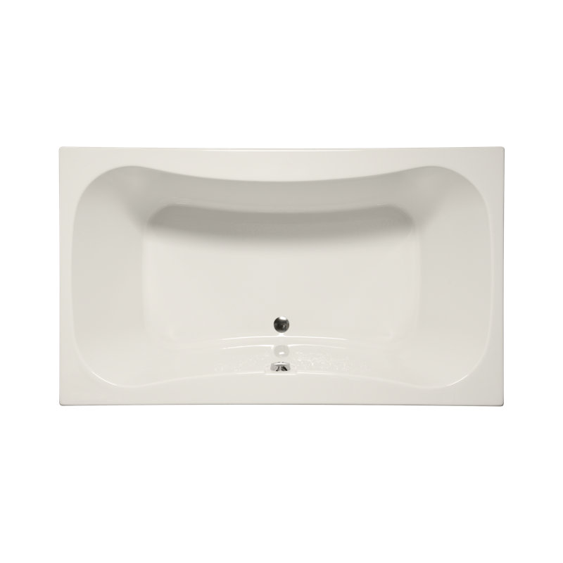Vero 72" x 42" Drop In Combination Acrylic Bathtub, Biscuit