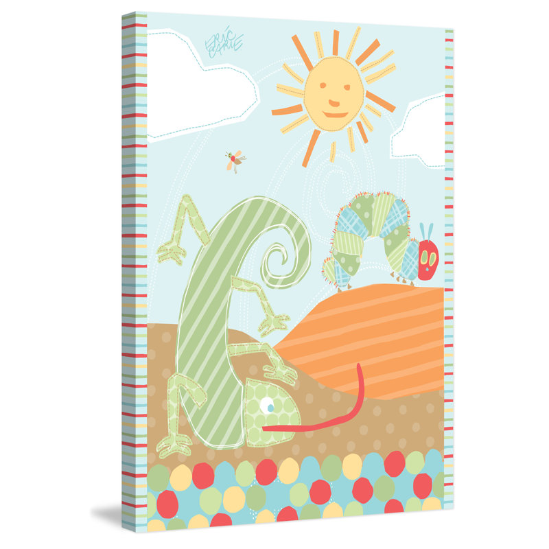 The Mixed-Up Chameleon Character Art Chameleon - Painting on Canvas, 45cm H x 30cm W