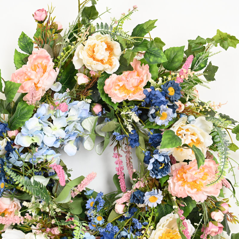 Couronne florale en cascade 30 po