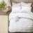White King Comforter With 5 Microfiber Attributes, Ruffle And Ornamentation Features, Beauty