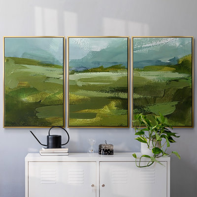 Emerald View II - Toile encadrée multi-pièces