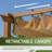 Aluminum Pergola with Canopy-88368781-88368782