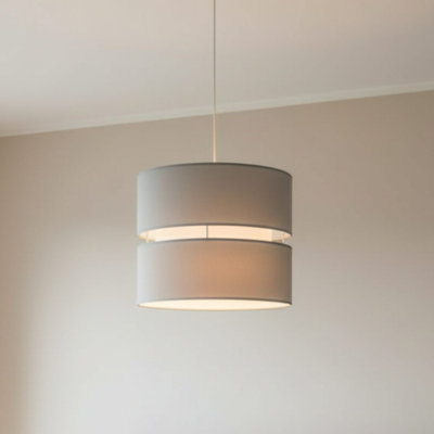21.5cm H Cotton Drum Pendant Shade ( Screw On )