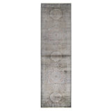 Hand Knotted Wool Area Rug in Gray