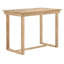 Ensemble de 5 tables de salle à manger Farmhouse, comprenant 1 table rectangulaire et 4 chaises, convenant aux petits espaces-1383004400