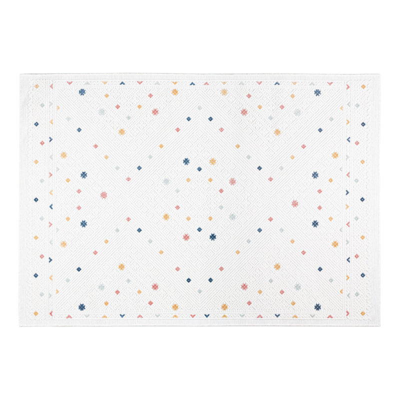 Vella Polka Dots Area Rug Set, Rectangle 196cm x 290cm