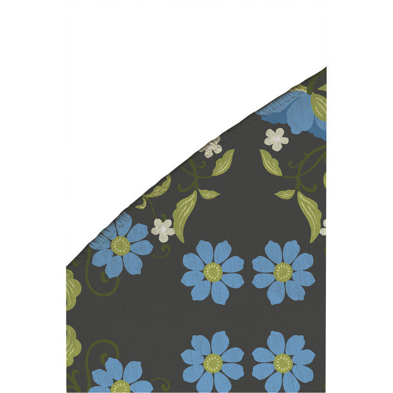 Tapis d'extérieur Millie, Gris anthracite, Rond 5 pi