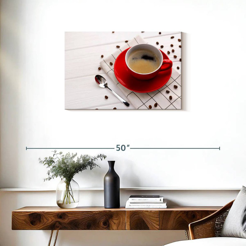 Tasse à café Yarlin et grains rôtis, H 20 po x l 30 po