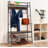 6 Pair Solid Wood Shoe Rack