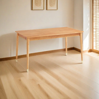 Table de salle à manger rectangulaire martelée L 55,1 po x l 31,5 po