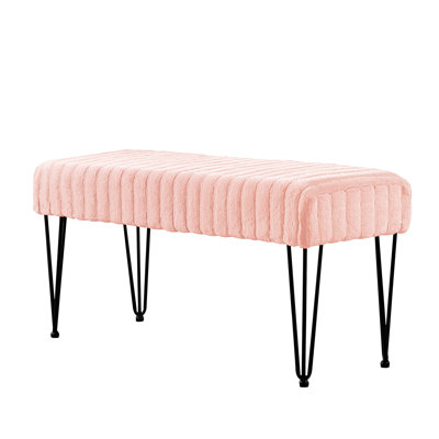 116.8cm Wide Rectangle Solid Colour Standard Ottoman