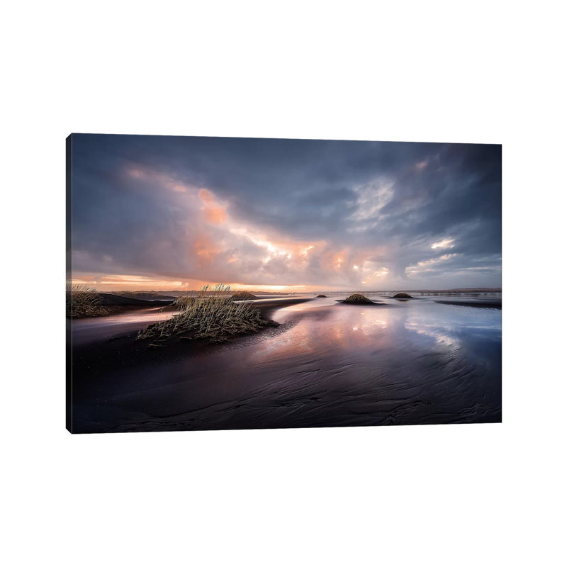 Black Sand by David Martin Castan - Wrapped Canvas Print, 20.32 cm H x 30.48 cm W
