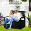 Banc de rangement extérieur Outsunny