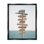 «Rosecliff Heights Nautical Beach Direction», art mural encadré sur toile flottante par Krista Broadway