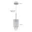 Ensemble de 3 lustres en cristal Modern