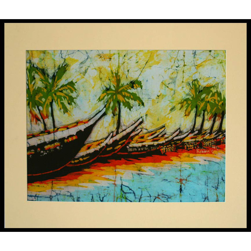 Batik de pêche - impression sur tissu