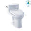 Toilette allongée une pièce 1,28 GPF TOTO® WASHLET + ® Supreme® II et siège de bidet WASHLET® S300e, blanc coton