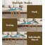 Ensemble de 2 tables basses gigognes Triangle Tropic Beach Palm Summer Holiday