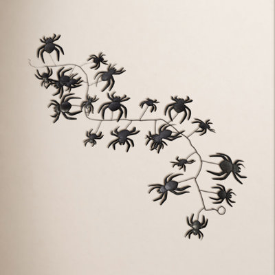 Widow Spider Garland 68"x 18"x 8"