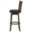 Chaise de bar pivotante en bois