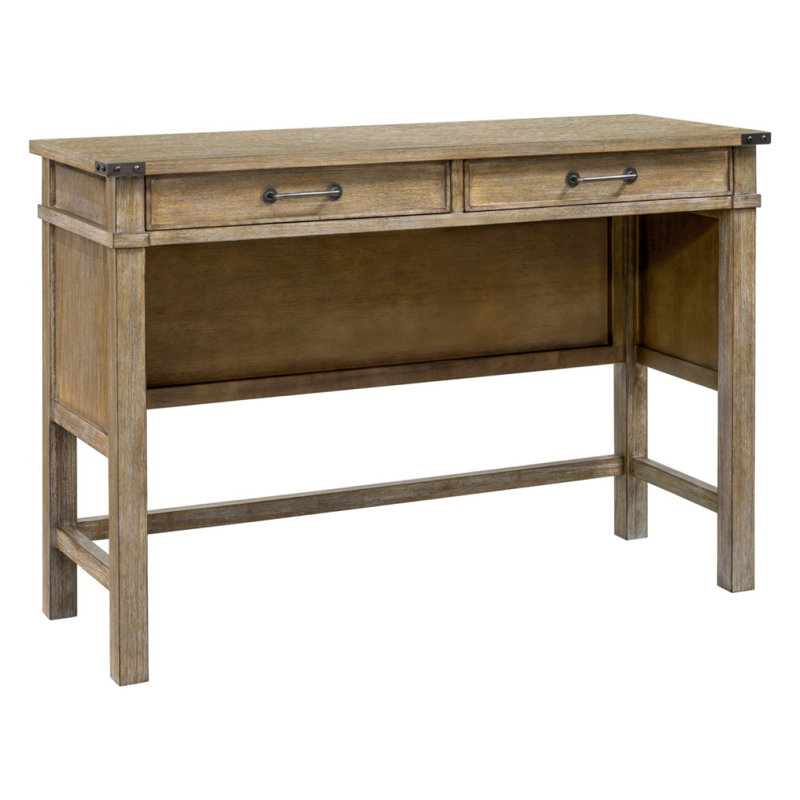 Table fonctionnelle à deux tiroirs en bois pour un charme décontracté